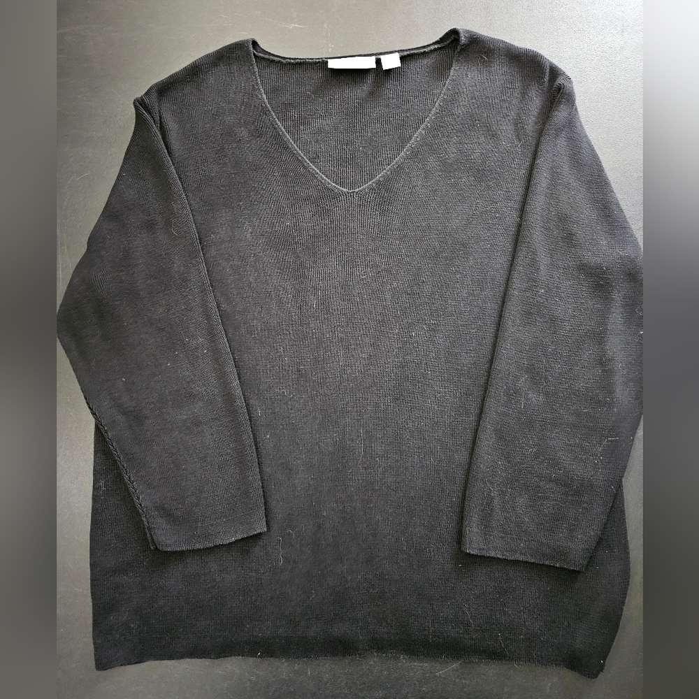 Nordstrom 100% Silk Jersey - Black - Size XL